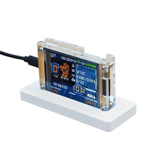 1X 1030KH/S NMMiner NerdMiner+1 Slots Stand Upgraded Bitcoin Crypto Solo Miner 2.8 Inch  Display Miner for Home