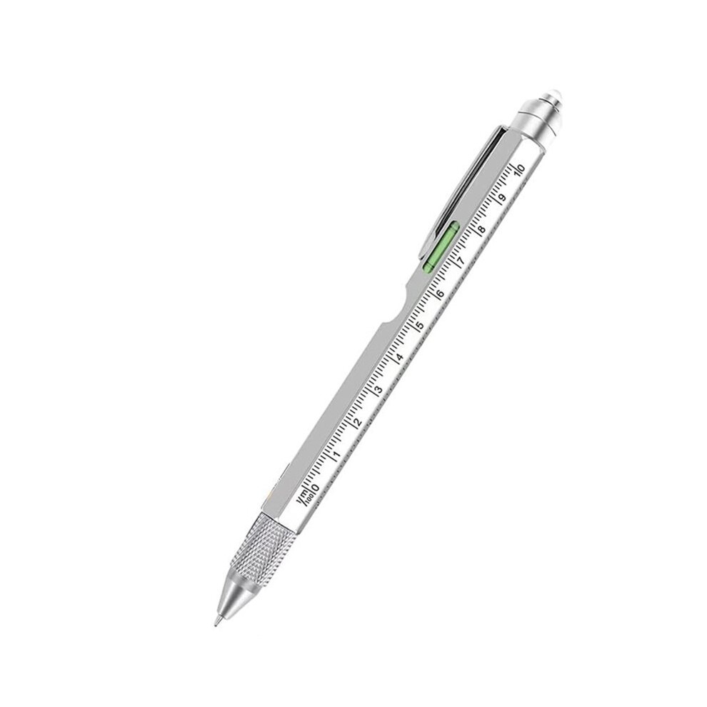 9-In-1 Multitool Pen With Led Light - Ideal Christmas Gifts For Men, Cool Gadgets For Diyers Silver 6034021340535