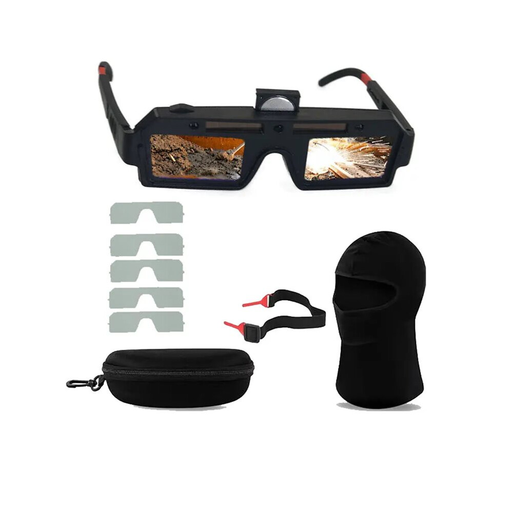 Welding Glasses For Men Glasses Comfortable Lens Eye Protective Auto Dimming Ergonomic Work Fast Response Eyewear 6031092559446