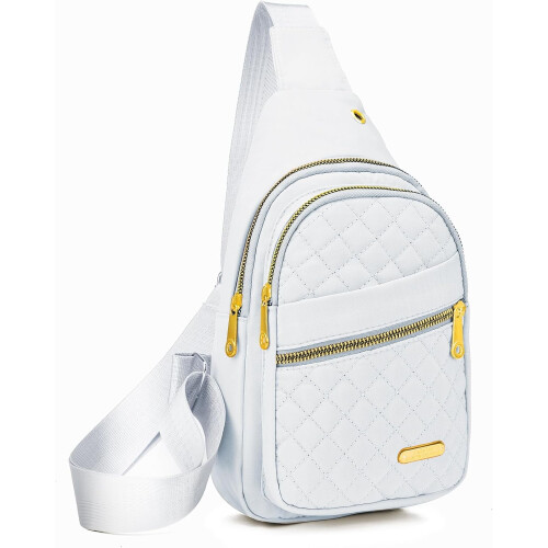 Bolsa transversal com alça ajustável e resistente à água