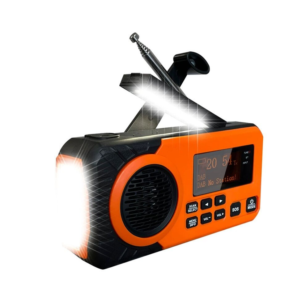 Hand Crank Dab+Fm Emergency Radio With Rechargeable 5000 Mah Solar Radio With Alarm Crank Blackout Emergency 6034276604727