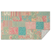 Floral Polyester Rectangle Tablecloth 60x102 in