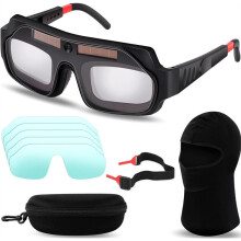 1 Set Lasbrillen met Automatische Verduistering en 5 Vervangende Lenzen