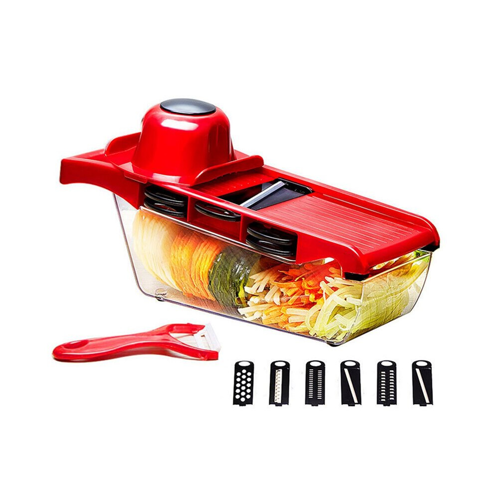Vegetable Cutter with Steel Blade Slicer Potato Peeler Carrot Cheese Grater Vegetable Slicer Kitchen Accessories