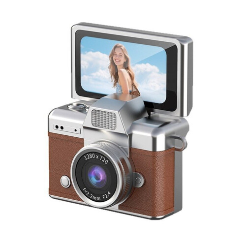 Câmera de Chaveiro com Tela Flip de 1,47 Polegadas, Câmera Digital HD de Bolso com CCD, Ideal para Crianças e Adultos - Presente