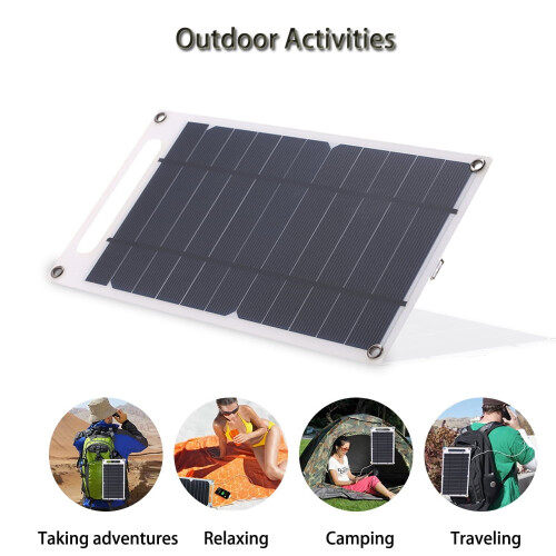 7.8W Portable Thin Solar Charging Plate with USB Port, Compatible with USB Devices 1