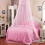Ciel de lit rose pour filles 1