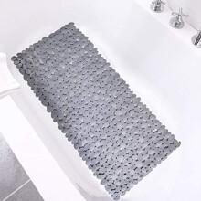 Tappetino da bagno in ciottoli 35x16 pollici, in PVC antiscivolo con ventose