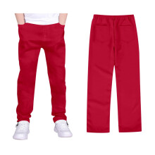 Pantalones chinos elásticos para niño para ir al colegio, pantalones de sarga