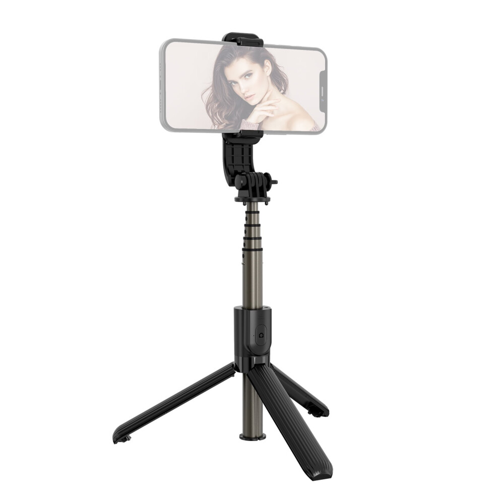 Selfie Stick With Clip, 33.8In Stabilizer Rod, 1/4In Adapter & Remote Â Compatible With Android 9027700946279