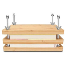 Binding Press Wooden Book Press Flat Paper Press Machine Book Binding Tool for Office Desktop DIY Book Binding