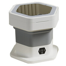 Portable Washing Machine 8L, Foldable Washer & Dryer with 3 Modes, Deep Cleaning for Clothes, EU Plug