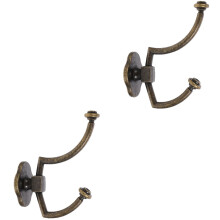 2pcs Vintage Zinc Alloy Wall Hooks