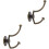 2pcs Vintage Zinc Alloy Wall Hooks 1