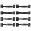 8-teiliges Set schwarzer Eisen-Scheunentürgriffe 1