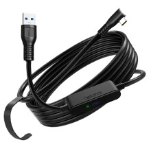 USB3.2 Gen1 5M VR Link Cable Type A to C Charging While Playing Transfer Cable 5Gbps for Meta Quest 3/3S/ 4 Ultra