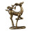 Statuetta di cervo in ottone color caffè, 6,2 x 4,6 cm 1