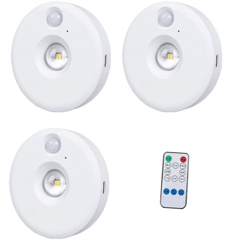 LED Under Cabinet Lights with Motion Sensor, Dimmable USB Rechargeable Night Light for Kitchen, Closet, and Aisle