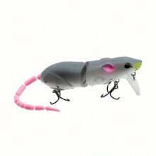 Esca da pesca a forma di topo in plastica morbida, 85 mm, 15,5 g