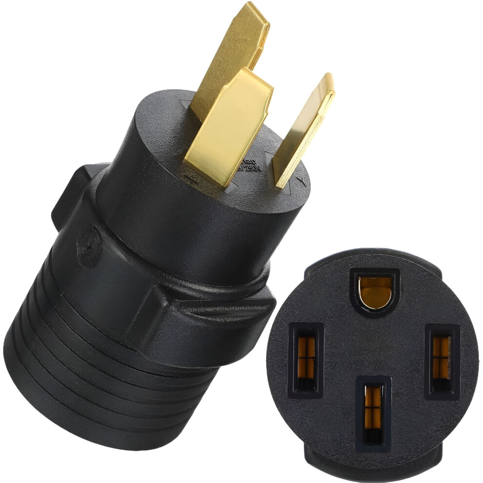 3-Prong Stove Adapter Compatible With Nema 10-50P To 14-50R, 50A Ev Charger, Generator, Dryer, Welder 9027700519367