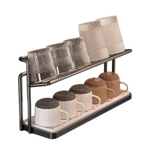 Portabicchieri, Portaoggetti, Tavolo da Pranzo, Piano di Lavoro, Tazza di Vetro, Tazza da Tè, Tazza da Caffè, Vassoio di Drenaggio A Doppio Strato