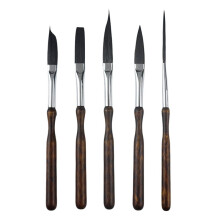5 Pcs Pinstriping Brush Set for Professional Art and Detailing, High Performance Script Liner and Scroll Brushes