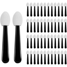 50PCS Disposable Eyeshadow Applicator Brushes (Sponge) – Compatible with All Eyeshadow, Eyeliner & Nail Art