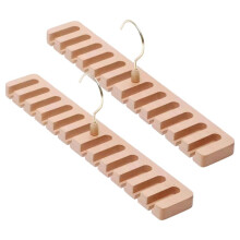Beech Wooden Belt Hanger Wardrobe Rotating Organizer Rack Scarf Hanger Home Closet Clothes Storage Swifter Holder