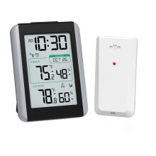 Digital Thermometer Weather Station RF Sensor Weather Clock Electronic Temperature Humidity Gauge Meter Monitor