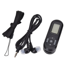 DSP FM Radio Portable Design Retro Digital Display Radio Portable LCD Display DSP FM Radio W/Earphone