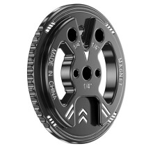Magnetic Adapter Ring 1/4" Cold Shoe Locating Pin Converter, Strong Magnet Mount for Phone, Camera, Tripod