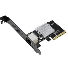 Upgrade PCIe 3.0 X4 to 1-Port 10G RJ45 Network Card - Realtek RTL8127 (PXE) for Servers and Workstations NAS Supports W