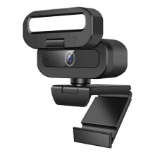Webcam 4K 60FPS com Foco Automático, USB, Microfone Giratório, Luz de Preenchimento e Transmissão Ao Vivo para PC e Laptop.