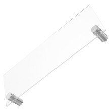 1Set Acrylic Nameplate Custom Desk Name Plate Transparent Rectangle for Office and Retail Stores