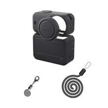 AMAGISN Silicone Case for OSMO Action Camera Full Protection Safely Scratchproof Bumpproof Protective Cover Black