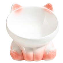 Gradient Ceramic Cat Bowl Pet Bowl Eating Bowl Drinking Bowl Pet Supplies Dog Bowl Cat Bowl with Slanted Mouth