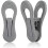 Grey Plastic Hanger Clips – 50 Pack, Multi-Use for 1