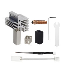 For CC2 Upgraded Hotend Kit Detachable Heating Block Throat Kit Chromium Zirconium Copper Nozzle Hot End Part