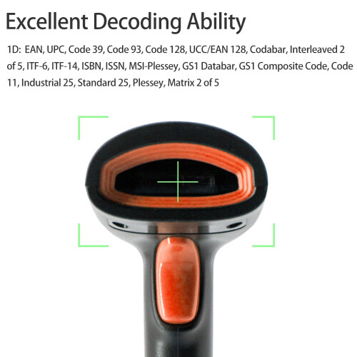 Barcode Scanner Compatible With Windows, Android, BT & USB – for Supermarket, Retail, Library 2