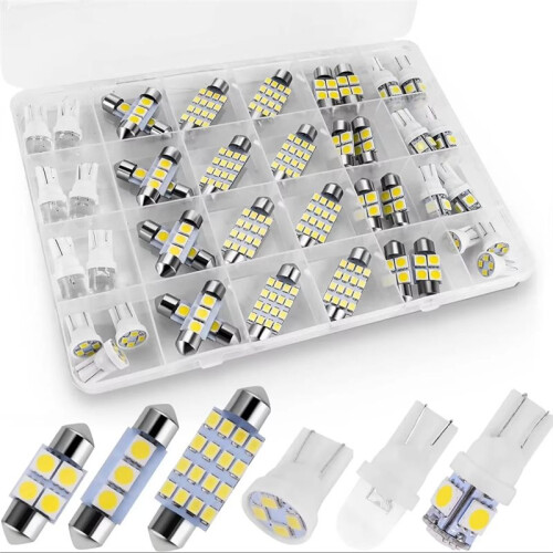 42 Pieces Interior Car Lights, Super Bright White Dome Tail Cab Lights Bulb Kit Set , LED Bulb 1