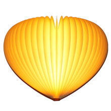 Folding Book Lamp , Heart-Shaped LED Book Light, 4-Color Magic Paper Night Lamp for Home Decor & Gifts
