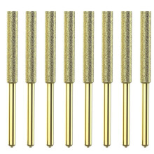 Titanium Plated Diamond Sharpener 8Pcs Chainsaw Bits Set for Electric Chainsaw, Sizes 4.8mm