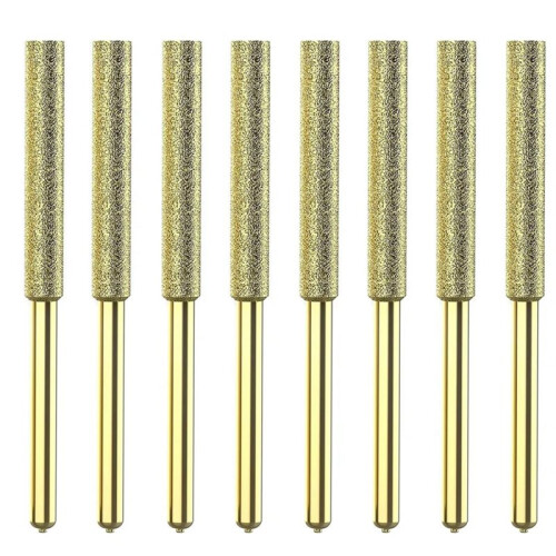 Titanium Plated Diamond Sharpener 8Pcs Chainsaw Bits Set for Electric Chainsaw, Sizes 4.8mm