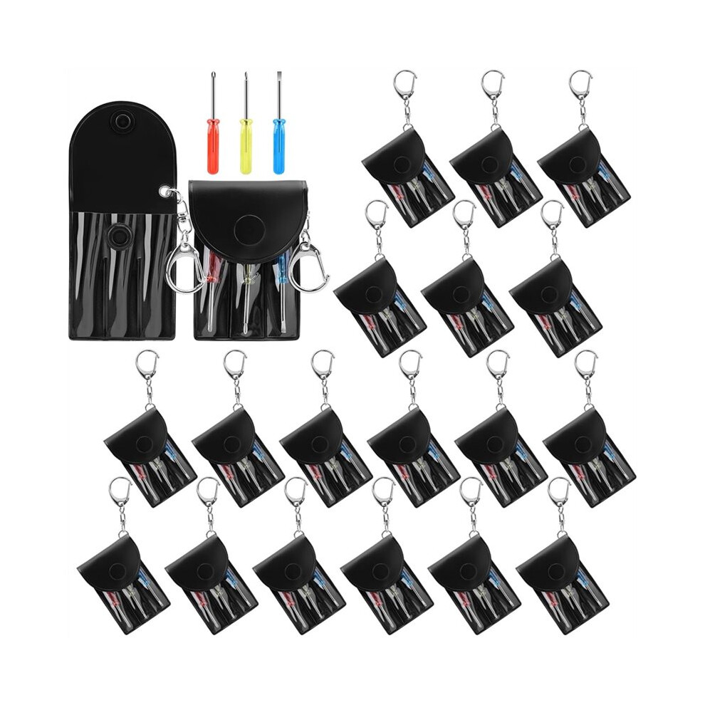 20Set Screwdriver Keychain Set ,Screwdriver Keychain,Fathers Day Dad Birthday Gifts Bulk,Party Favors Prizes 4713745313545