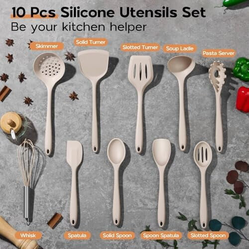 Silicone Kitchen Utensil Set 10-Piece