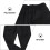 1Paire Pantalon Chef Noir En Polyester Et Mobilité 3