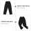 1Paire Pantalon Chef Noir En Polyester Et Mobilité 4