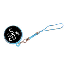 Student Pendant Watch Waterproof LED Digital Electronic Time Display Mirror Keychain with Hanging Rope Watch