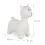Lama animal rebondissant en blanc crème 8