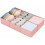 Set di 4 organizer per cassetti in tessuto – Rosa 1